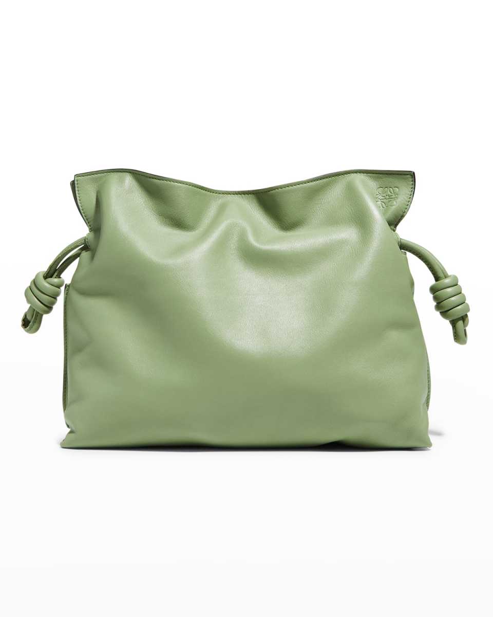 Flamenco Drawstring Knot Clutch Bag